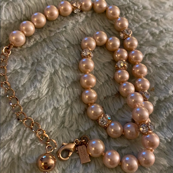 Kate Spade ♠️ Rose Gold beads with gems like new